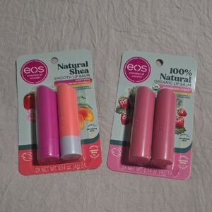 EOS Lip Balm Duo - Pink and Peach